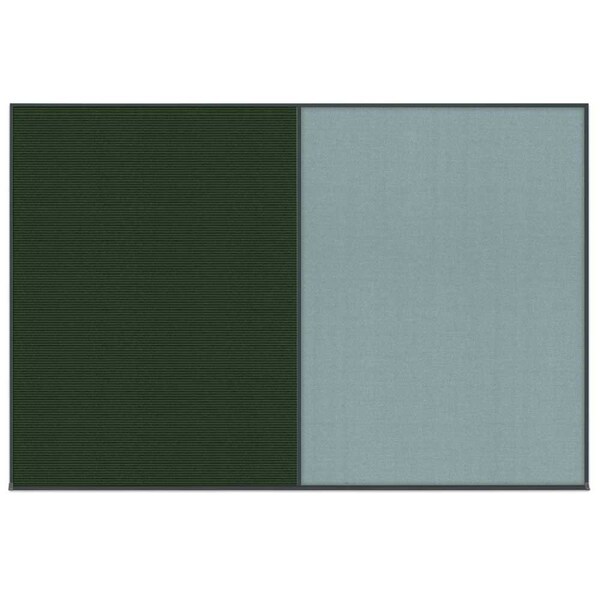 Enclosed Corkboard, 1 Door, 60"x36", 4" Fra